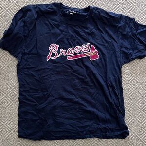 Braves Navy Blue Short Sleeve Tee